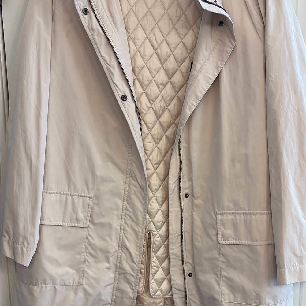 Garnet Hill Cream Coat Lightweight Casual